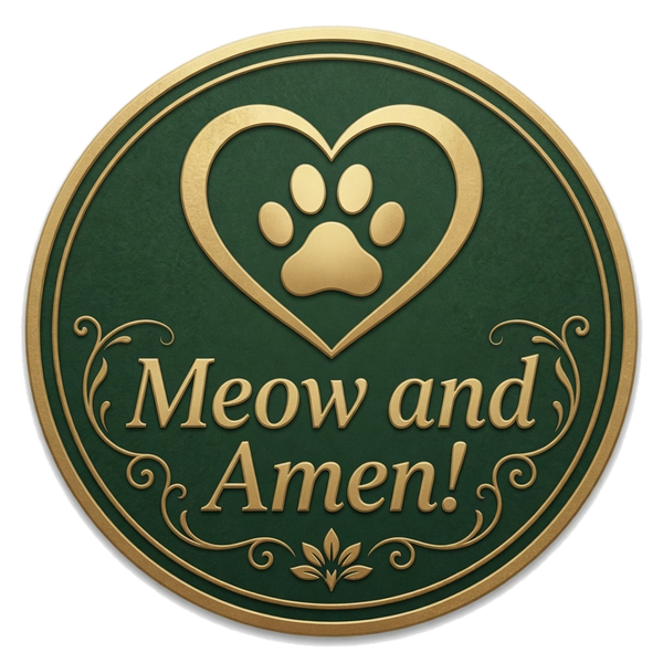 Meow and Amen medallion