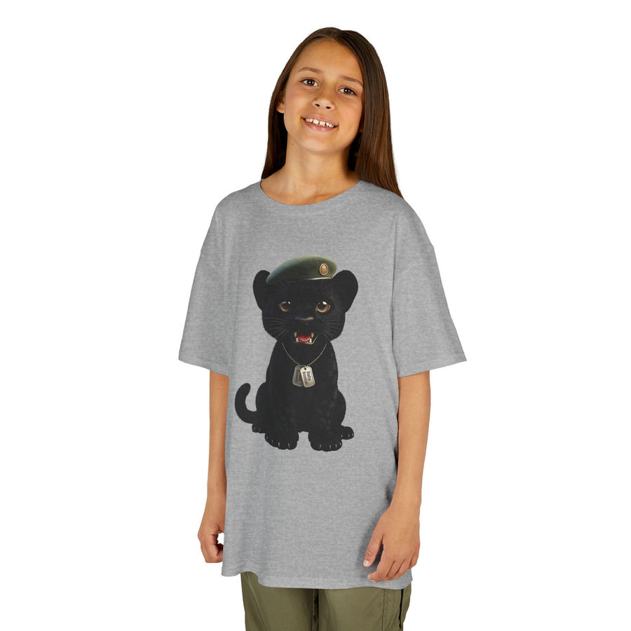 Private BB Black Jaguar Cub Kid's T-Shirt