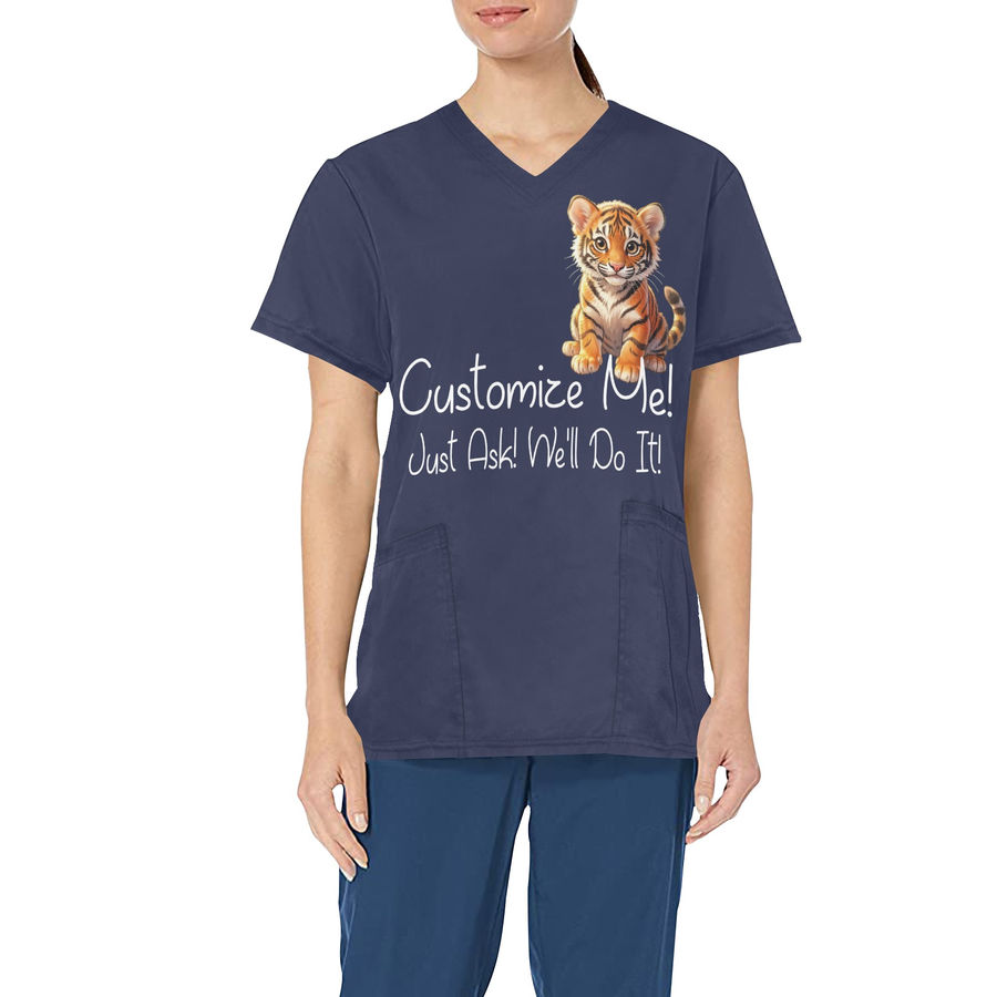 Women's Customizable All Over Print Scrub